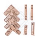 Set plasa de tantari, culoare stejar auriu