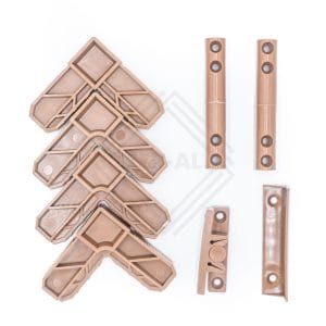 Set plasa de tantari, culoare stejar auriu