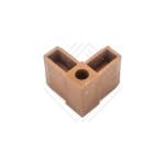 Coltar pentru teava rectangulara stejar auriu