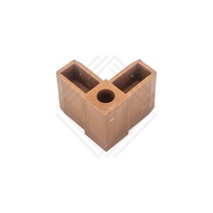 Coltar pentru teava rectangulara stejar auriu