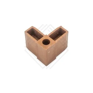 Coltar pentru teava rectangulara stejar auriu