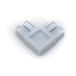 Coltar imbinare profil dublu plasa tantari, culoare alb