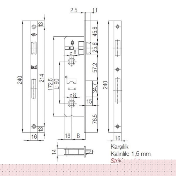 Broasca ingropata usa PVC, Kale 269P WC - imagine 2