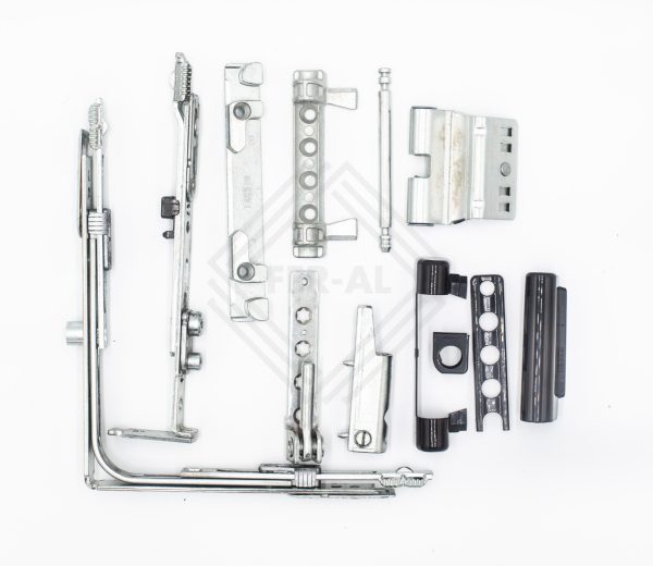 set dubla deschidere 8 piese maro