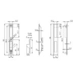Broasca aluminiu pentru usa glisanta din aluminiu, Kale 302 - imagine 3