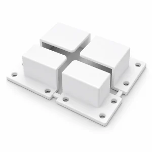 Papuci plase insecte la set 4 bucati, culoare alb, dimensiune 17x25