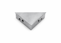 Coltar intarire profil aluminiu - plase insecte, culoare gri
