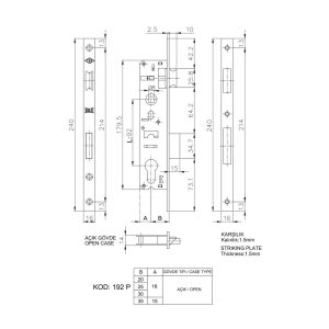 desen technic kale 192P