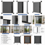 Plasa de tantari tip Plisse maro - imagine 2