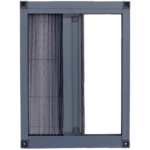 Plasa pentru insecte Plisse gri antracit