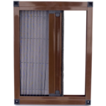 Plasa de tantari tip Plisse maro