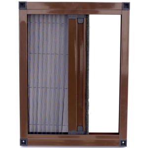 Plasa de tantari tip Plisse maro