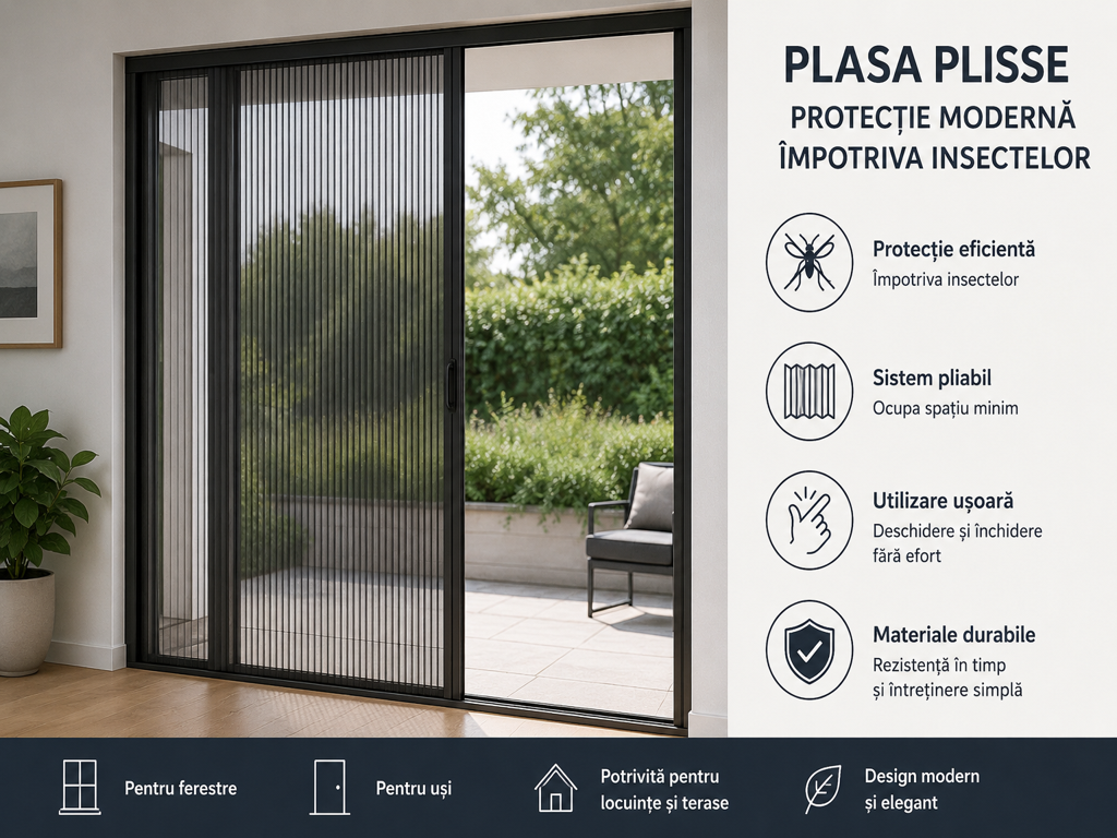 Sistem plasa plisse modern