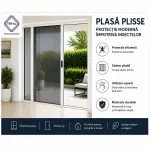 Plasa plisse pentru usa de terasa