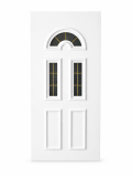 Panou ornamental alb pentru ușă PVC