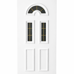 Panou ornamental alb pentru ușă PVC
