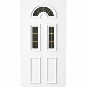 Panou ornamental alb pentru ușă PVC