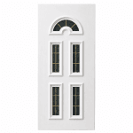 Panou ornamental alb cu 5 geamuri și șpros auriu – 900 × 2000 × 24 mm650