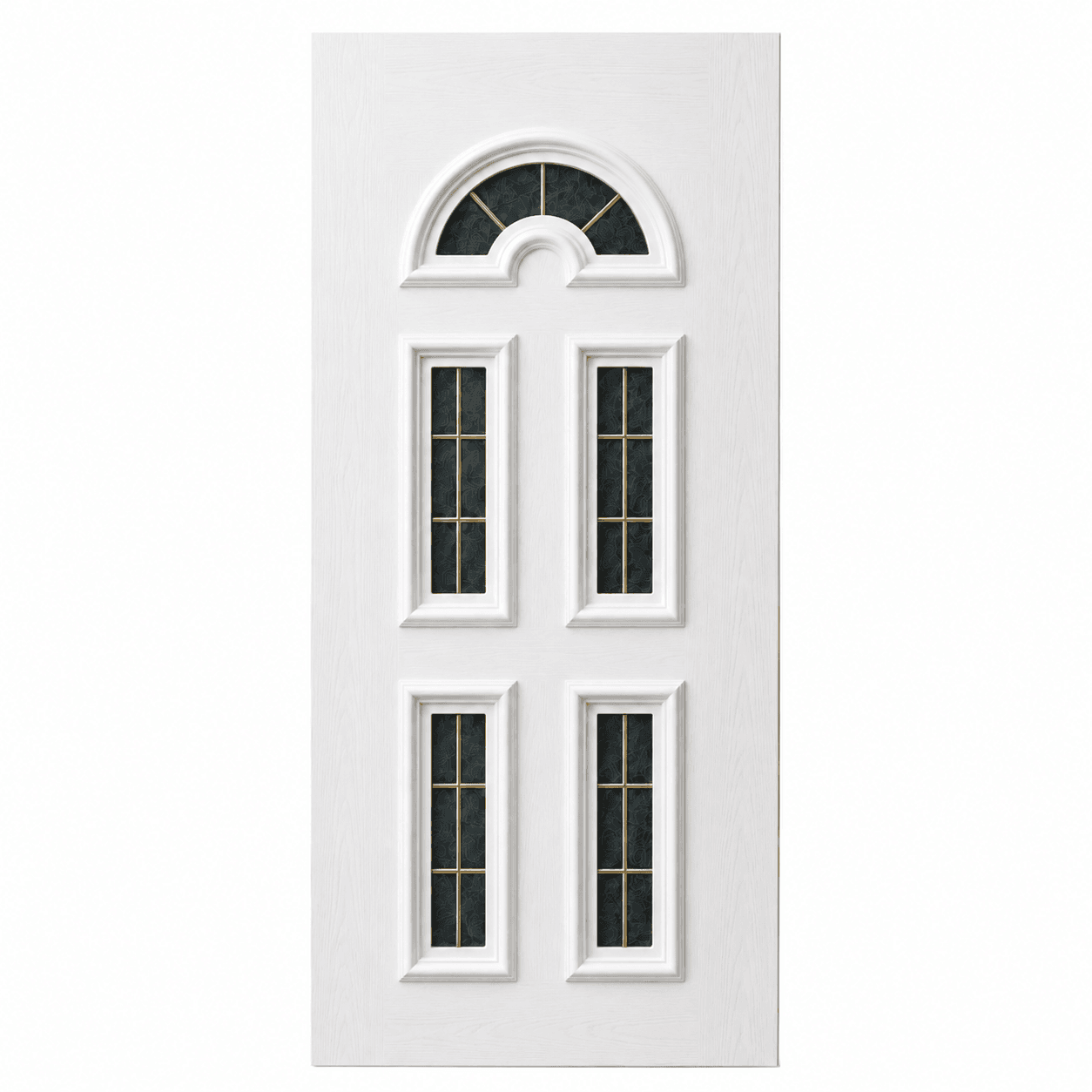 Panou ornamental alb cu 5 Panou ornamental alb cu 5 geamuri și șpros auriu – 900 × 2000 × 24 mm650 - imagine 1
