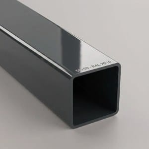 Țeavă pătrată din aluminiu 50x50 mm, Gri Antracit (RAL 7016) (6 m / 2x3 m)
