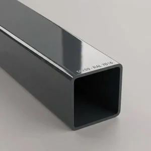 Țeavă pătrată din aluminiu 50x50 mm, Gri Antracit (RAL 7016) (6 m / 2x3 m)