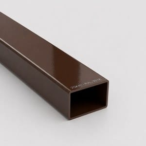 Țeavă rectangulară din aluminiu 20x40 mm, Maro (RAL 8014) (6 m / 2x3 m)