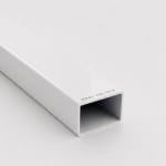 Țeavă rectangulară din aluminiu 20x40 mm, Alb (RAL 9016) (6 m / 2x3 m)