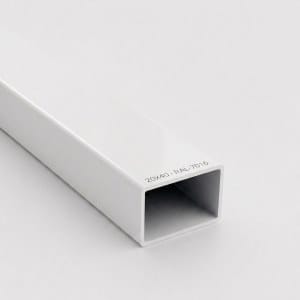 Țeavă rectangulară din aluminiu 20x40 mm, Alb (RAL 9016) (6 m / 2x3 m)