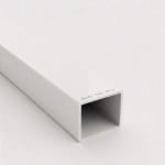 Țeavă pătrată din aluminiu 40x40 mm, Alb (RAL 9016) (6 m / 2x3 m)