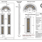 Fișă tehnică – panou alb cu 5 geamuri Fișă tehnică panou alb 5 geamuri 900 × 2000 × 24 mm